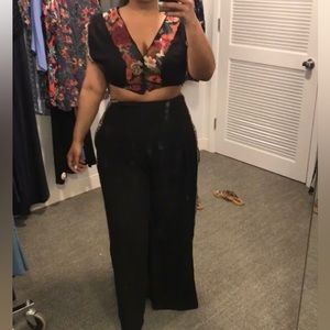 Embroidered top Free people set